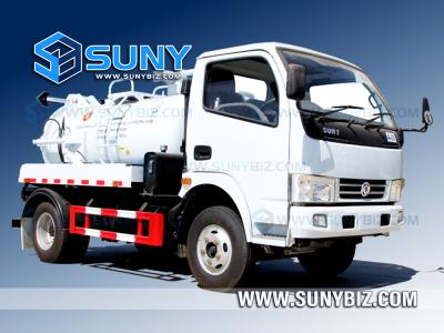3000 Liter 4X2 RHD Vacuum Sewage Tank Truck